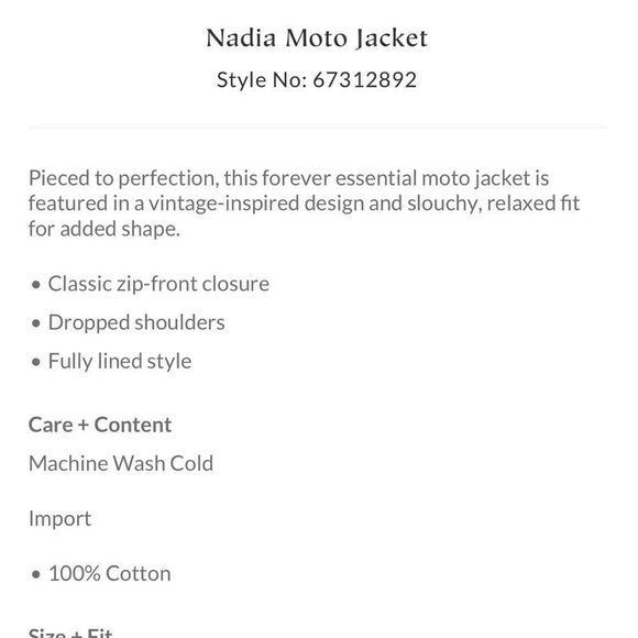 FREE PEOPLE NADIA MOTO JACKET SMALL - Picture 9 of 10